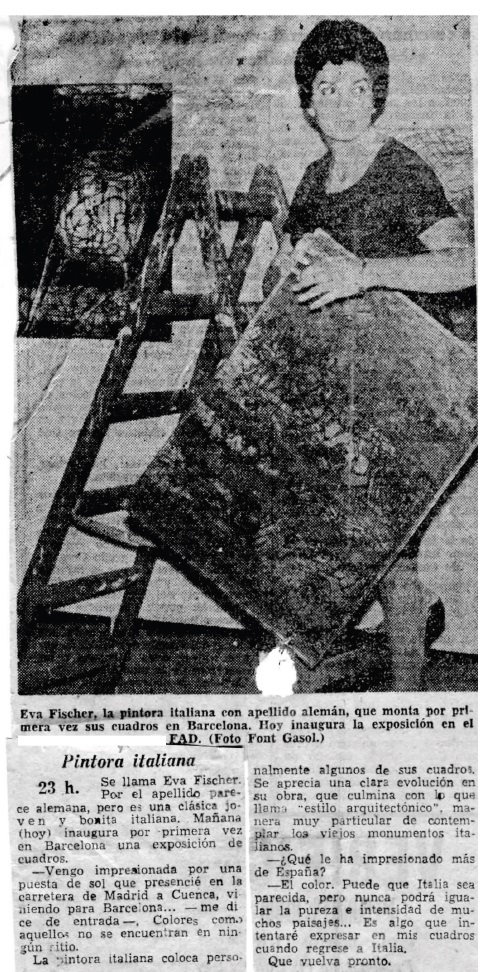 Articolo del 19 ottobre 1961 apparso su El Noticiario Universal